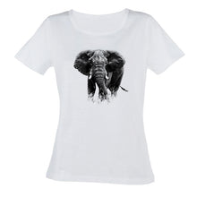 T-Shirt | Black and White Range | Centre Elephant