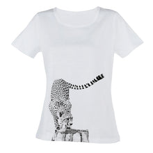 T-Shirt | Black and White Range | Cheetah Rock
