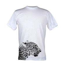 T-Shirt | Black and White Range | Side Leopard