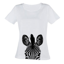 T-Shirt | Black and White Range | Zebra Peek